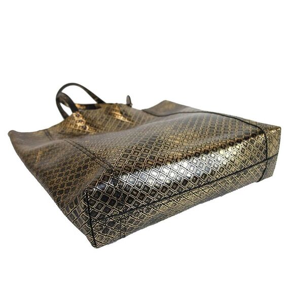 Bottega Veneta Women's Gold / Black Leather Intrecciomirage Tote Bag - Picture 7 of 7